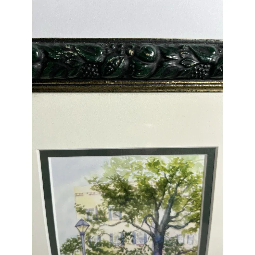 Original Signed Watercolor Painting Framed Landscape House Pamella M. Dykema